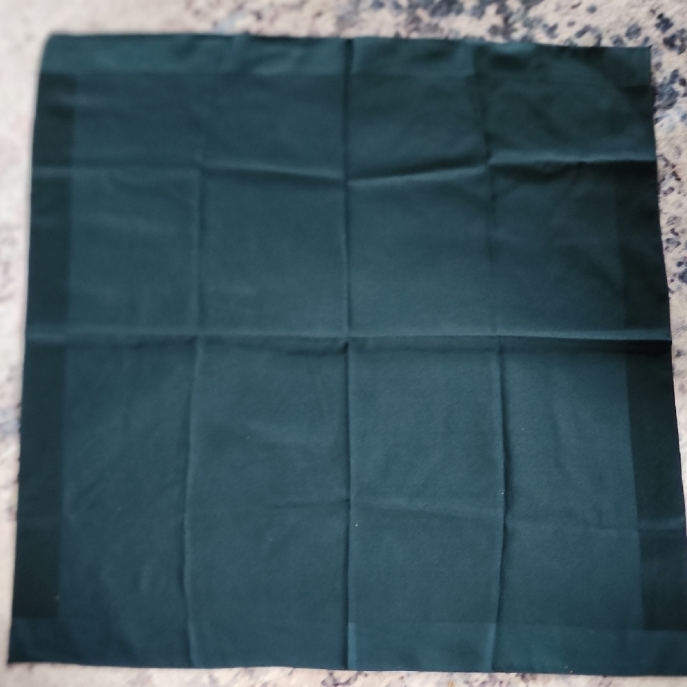 Dark Green Square Scarf